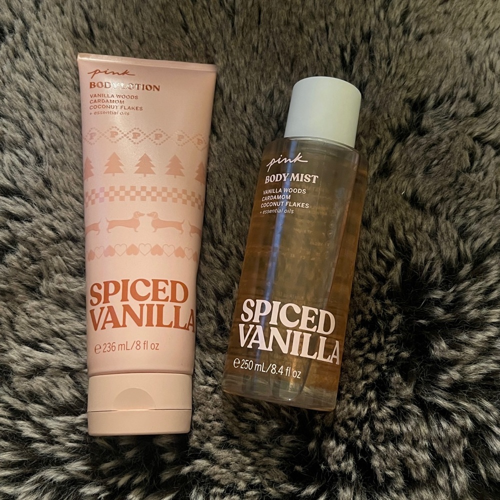 VICTORIA’S SECRET PINK SPICED VANILLA MIST & BODY LOTION
